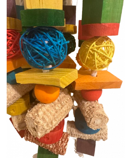 Parrot-Supplies Colourful Coconut & Corn Celebration XL Parrot Toy Parrot-Supplies Colourful Coconut & Corn Celebration XL Parrot Toy